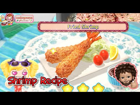 Cooking Mama: Cuisine! - Shrimp Recipes | fried shrimp (2022 Oct update)