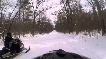Polaris FST IQ Turbo vs XCR 800 Drag Race from a roll