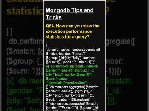 Mongodb Tips and Tricks  #mongodb #html #css #javascript #nodejs #python #programming #mysql  #react