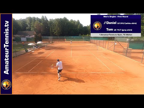 Amateur Tennis Tournament (LK Turnier) - First Round - Part of the Match (LK 14.7 vs LK 24.2)