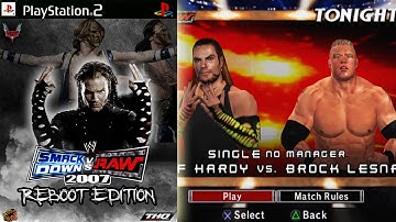 WWE SmackDown! Vs RAW 2007 Reboot Edition V1 Released | PS2 Mod | Game Trailer