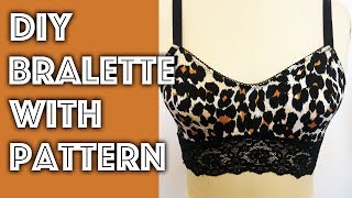 DIY Bralette Top with ANKARA PRINT FABRIC. How to sew a bralette
