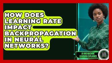 How Does Learning Rate Impact Backpropagation In Neural Networks?