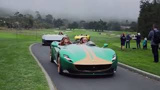 Monterey Car Week 2021: the Ferrari Monza SP1 \& SP2 parade in Pebble Beach