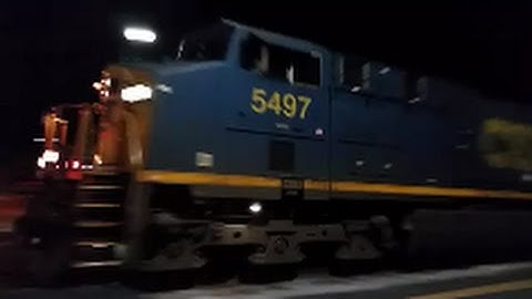 [CSX]5497 ES40DC & ES40DC Leads Q141-15 @ Track Speed Through Fayetteville NC With Nice K5HL