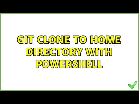 Git clone to home directory with Powershell