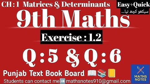 Class 9th Maths Chapter No 1 | Exercise 1.2 9th Maths | Q#5 ,Q#6 | 9th Maths | 9th Sci Maths