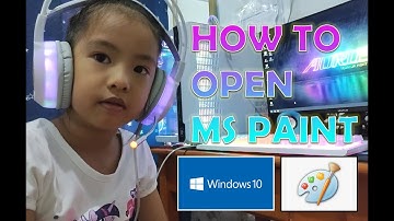 HOW TO OPEN MS PAINT ON WINDOWS 10 | LEXI AND JACE TV