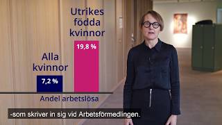 Fler utrikes födda kvinnor skriver in sig på Arbetsförmedlingen