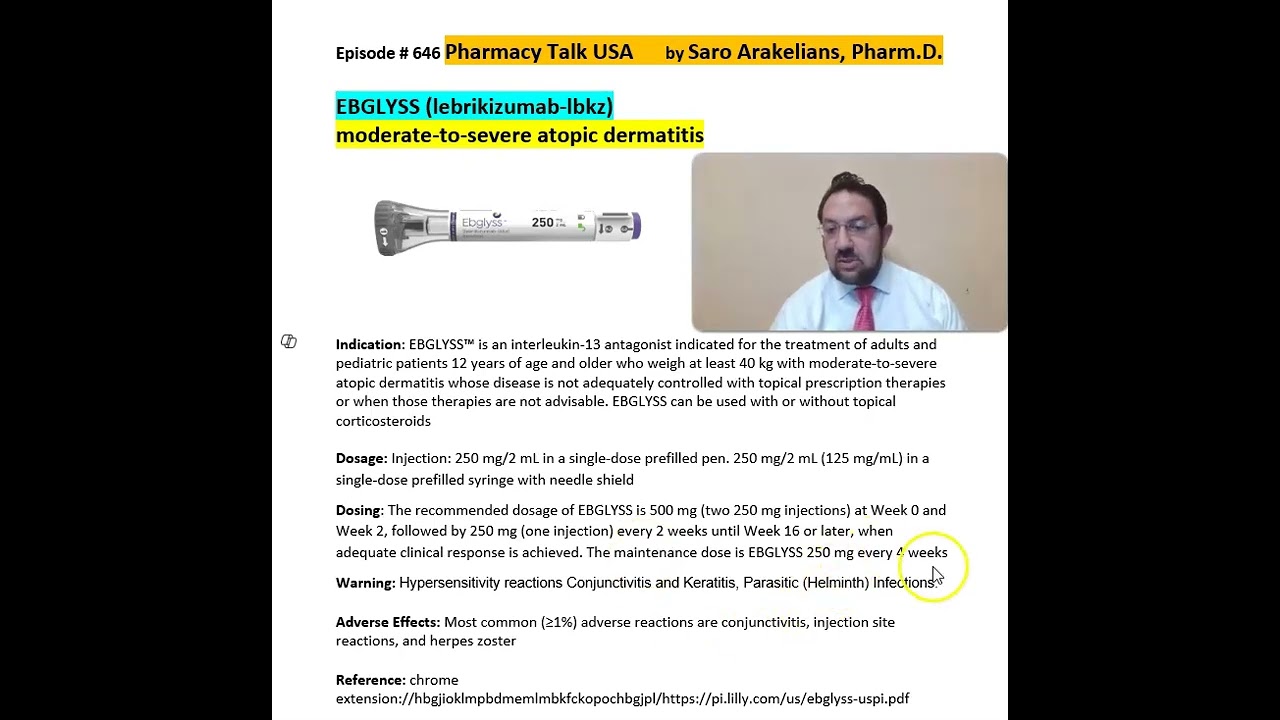 EBGLYSS (lebrikizumab-lbkz)- moderate-to-severe atopic dermatitis