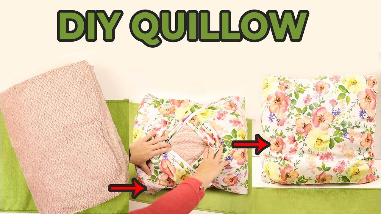 DIY Quillow [Blanket in a Pillow] How to make a Quillow YouTube