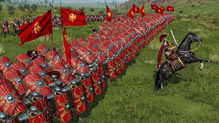 Roman Testudo Formation Vs 1000 Templars Shield Wall Under Siege Mount & Blade Ii Bannerlord