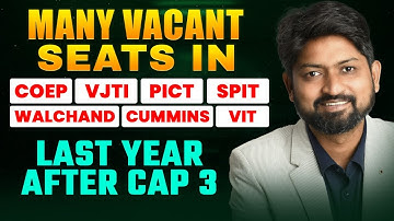 Vacant Seats in top colleges after CAP rounds explained by Ankush Sir | GanitAnk