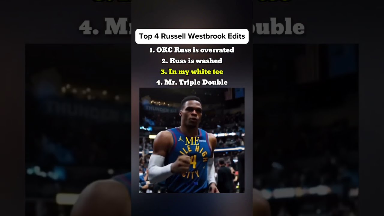 Top 4 Russell Westbrook Edits Nba Basketball