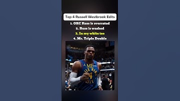 Top 4 Russell Westbrook Edits 😳 #nba #basketball