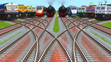 🎶All High Speed Trains Crossing At Double Curves Railroad Tracks | train simulator classic 2026-27
