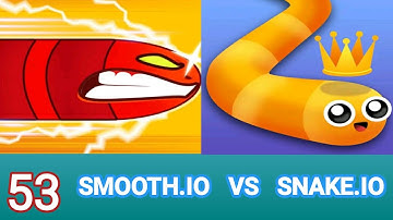 Smooth.io VS Snake.io Game | Who Is The Best |Snake Mobile Game Play | Android, ios |