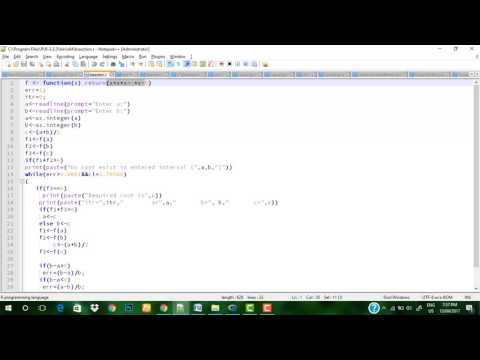 Bisection method in "r" language