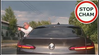 Kierowca BMW wymusza pierwszeństwo, zajeżdża drogę i uderza w szybę #1113 Wasze Filmy