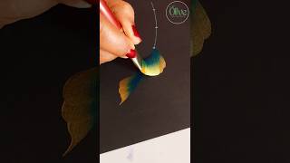 ✨️🖌 Gold acrylic painting ideas #shorts  #art