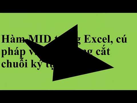 Hàm cắt chuỗi Mid trong Excel