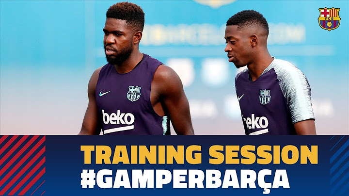 Preparing for the Joan Gamper Trophy Game