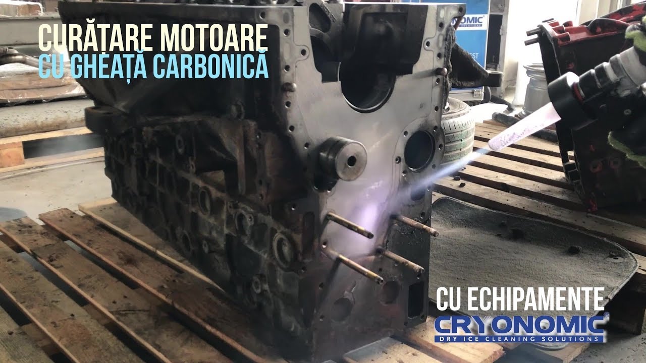 Curățare Motoare prin Sablare cu Gheață Carbonică • Cryonomic COB71 • HD Cleaners