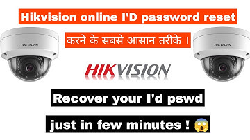 Hikvision online account id password reset