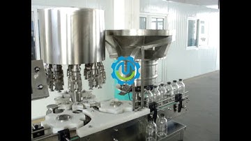 High Speed Rotary Capping Machine for Large Infusion Bottle Test Video