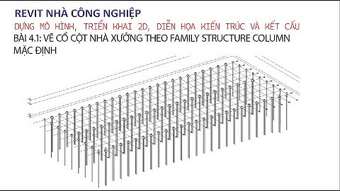 Bài 4.1 Vẽ cổ cột nhà xưởng theo Family Structure Column thư viện Revit