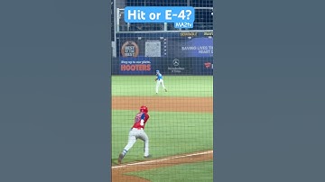 Hit or E-4?   Would you score this a hit or error?  #LMK #Baseball #MILB #Florida #Hit #error #MA2tv
