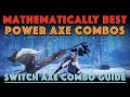 Best power axe combos switch axe combo guide mhw iceborne
