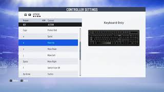 Customize FIFA 19 controller for PC Keyboard
