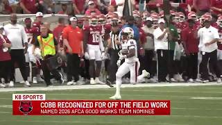 A-State wide receiver Chauncy Cobb nominated for 2026 Allstate AFCA Good Works Team