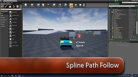 Unreal Engine 4 Vehicle Spline Follow - Auto Throttle - Some Avoidance