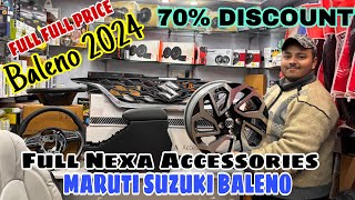 2024 Maruti Suzuki Baleno Nexa Genuine Accessories With 70% Discount ✅ Baleno Modification 2024 ✅