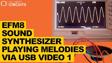 EFM8 Sound Synthesizer  Playing Melodies via USB   video 1