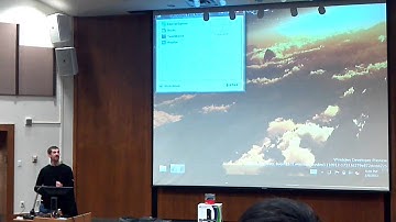 Windows 8 tablet demo by Microsoft at UT Arlington 2012