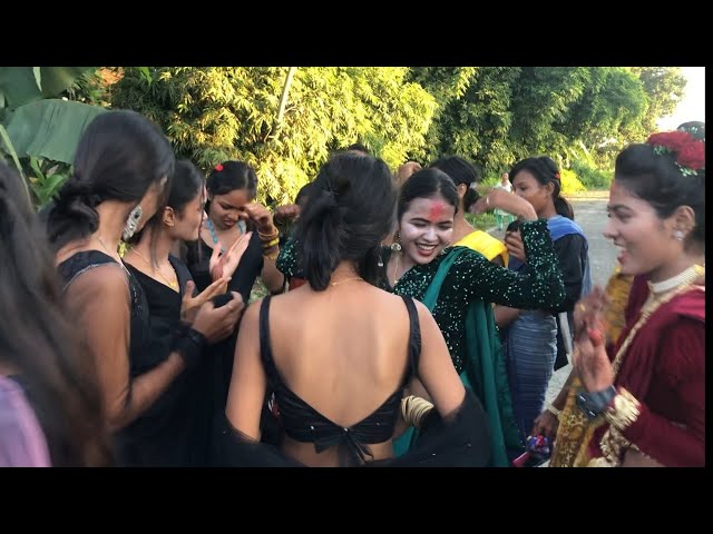 Tharu Wedding Dance Aahi Re Maai Bhojpuri Song ||2022 || AJYC SOUND class=