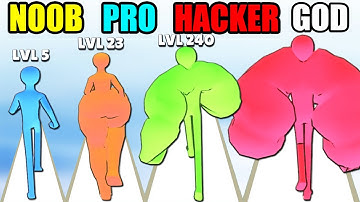 NOOB vs PRO vs HACKER vs GOD Level Up Body