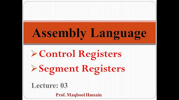 Assembly Language Lecture no 03 Register types