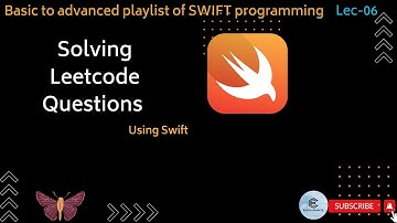 Solving Leetcode Questions in Swift : day 6th