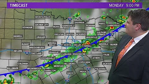 DFW weather: More rain chances to start the week