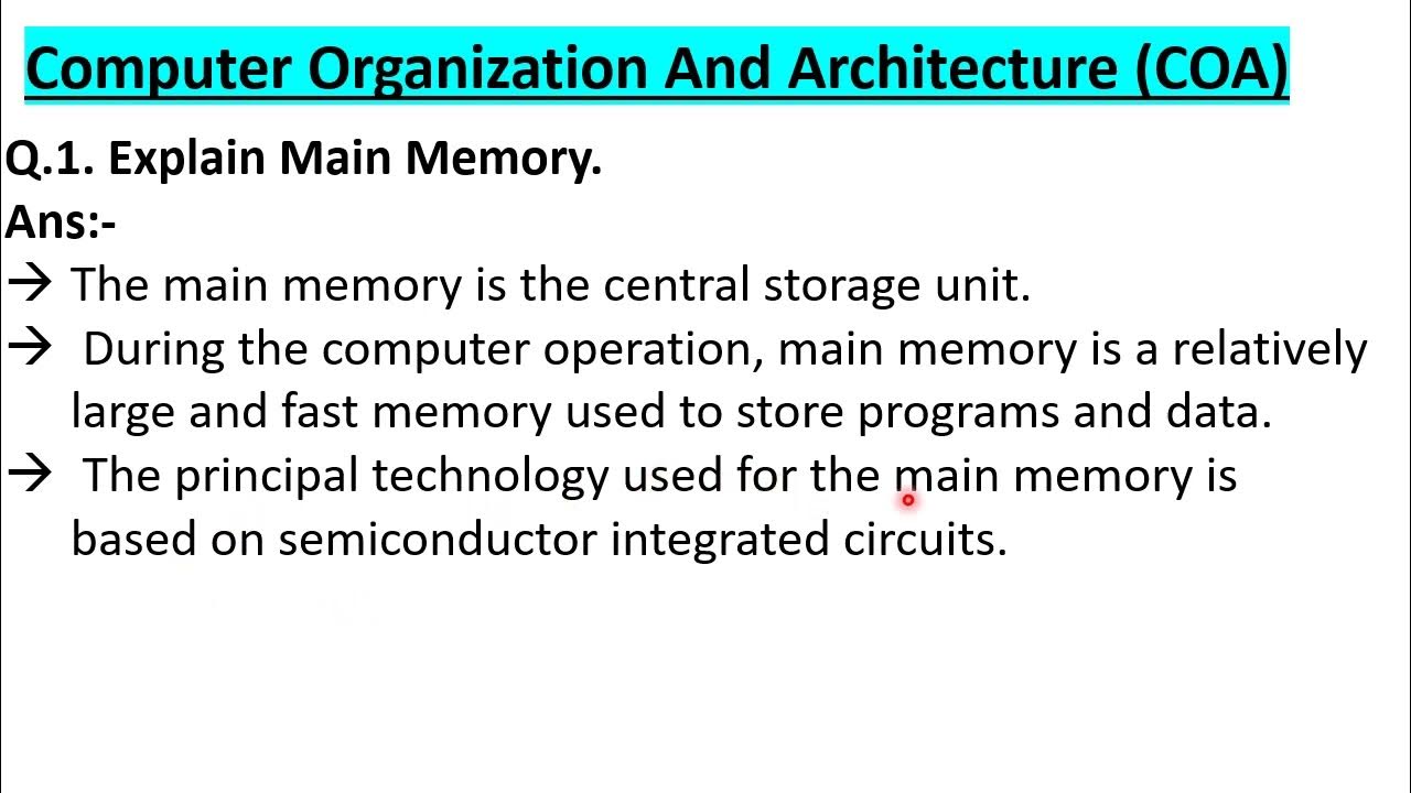 explain-main-memory-what-is-main-memory-computer-organisation-and