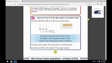 Rotary Club of Ambattur Class 3rd Maths Numbers Part 2 Number Sequence