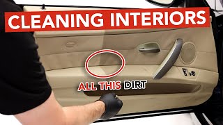 Cleaning Dirty Car Door Plastic and Leather - Our Best Interior Cleaner screenshot 1