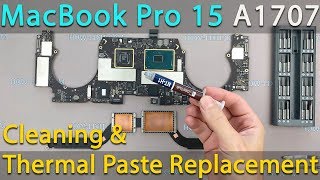 MacBook Pro 15 Touch Bar 2016 & 2017 Disassembling, cleaning and thermal paste replacement