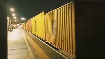 66773 Pride of Gb Railfreight heading through Peterborough Station to Doncaster Iport 