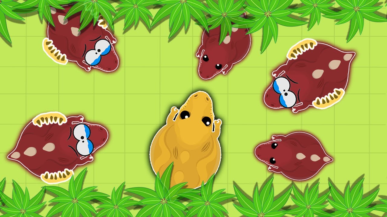 INSANE Golden T-Rex DESTROYED Triple T-Rex in MOPE.IO - YouTube