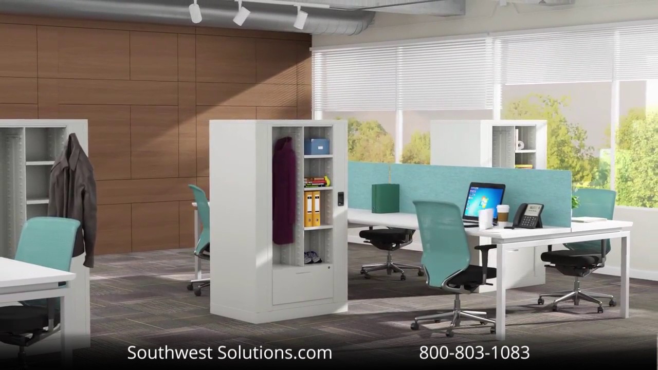 Spinning Rotary Storage Cabinet Shelves Organize Your Office - YouTube